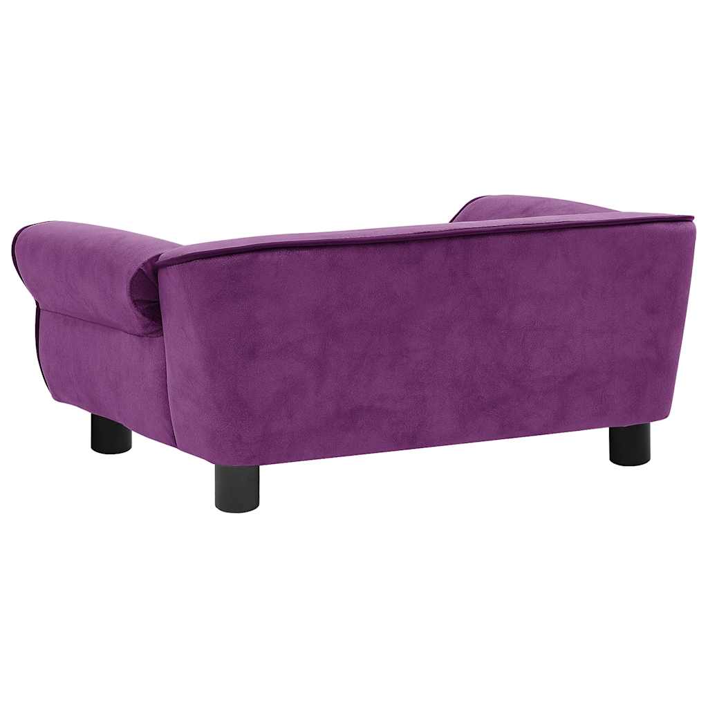 Pohovka pro psy vínová 72 x 45 x 30 cm plyš