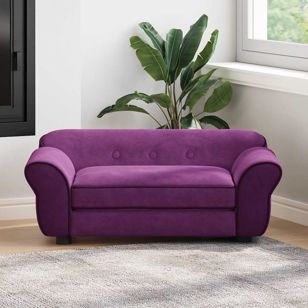 Pohovka pro psy vínová 72 x 45 x 30 cm plyš