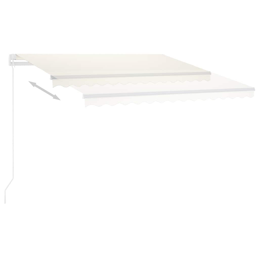 Volně stojící automatická markýza 300 x 250 cm krémová