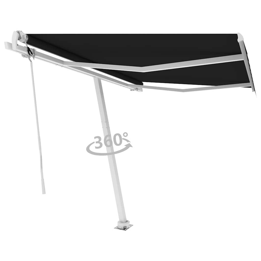 Volně stojící automatická markýza 300 x 250 cm antracitová