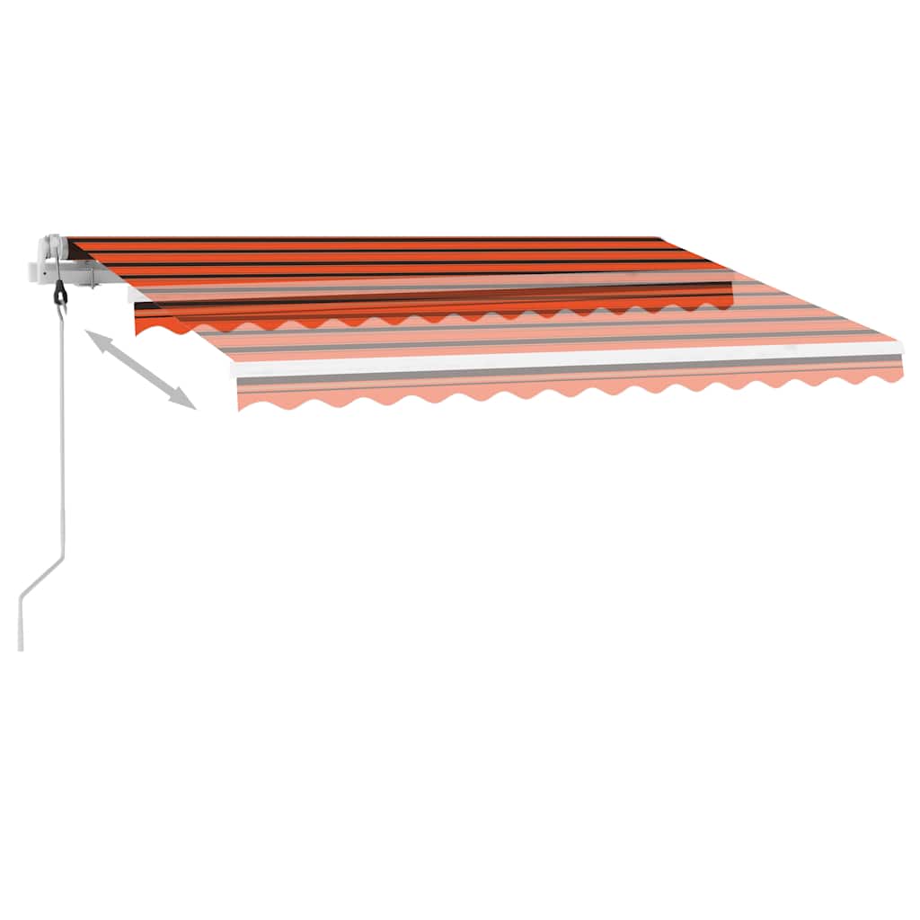 Volně stojící automatická markýza 300 x 250 cm oranžovo-hnědá