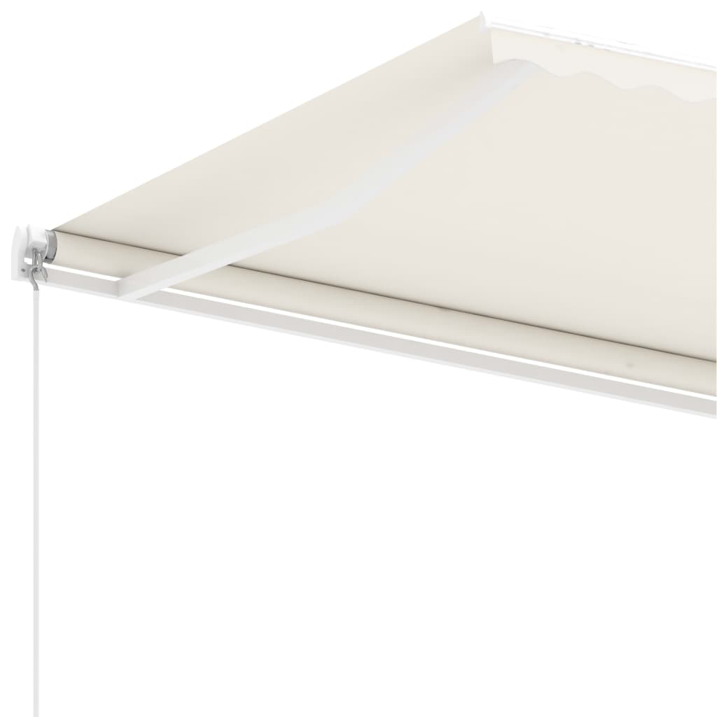 Volně stojící ručně zatahovací markýza 350 x 250 cm krémová