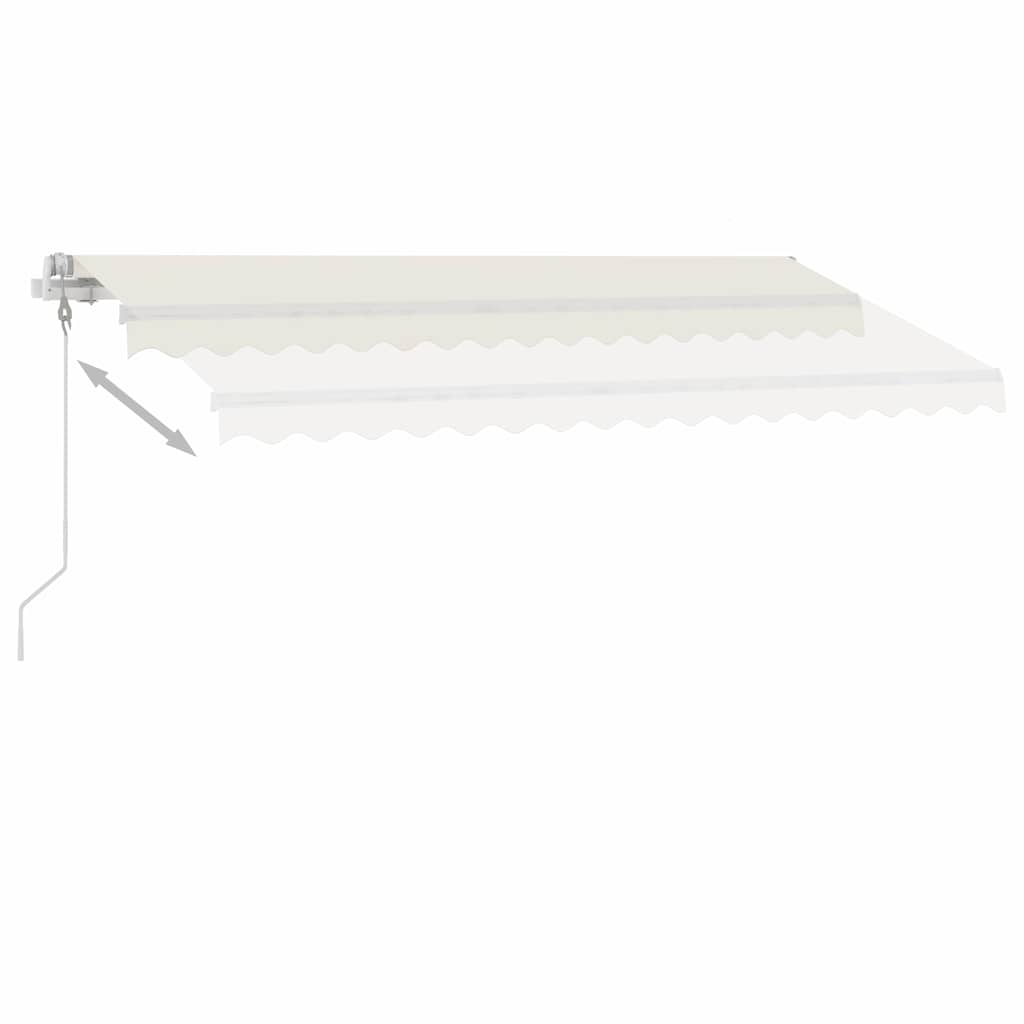 Volně stojící automatická markýza 400 x 350 cm krémová