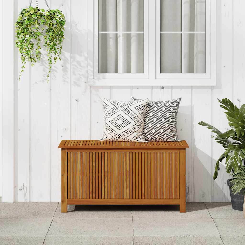 Zahradní úložný box 113 x 50 x 58 cm masivní akáciové dřevo