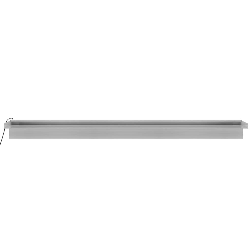 Přelivový vodopád s RGB LED osvětlením nerezová ocel 108 cm