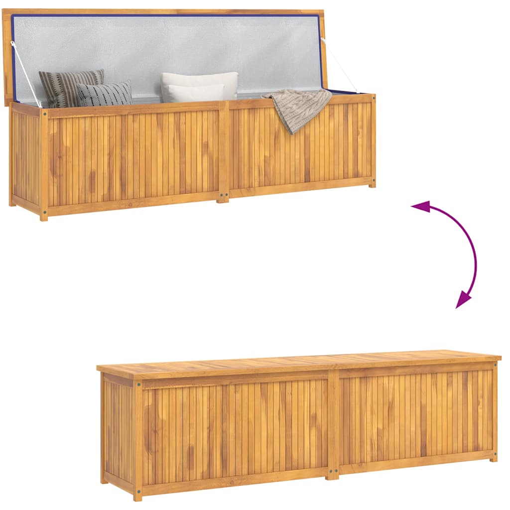 Zahradní box 200 x 50 x 55 cm masivní teakové dřevo