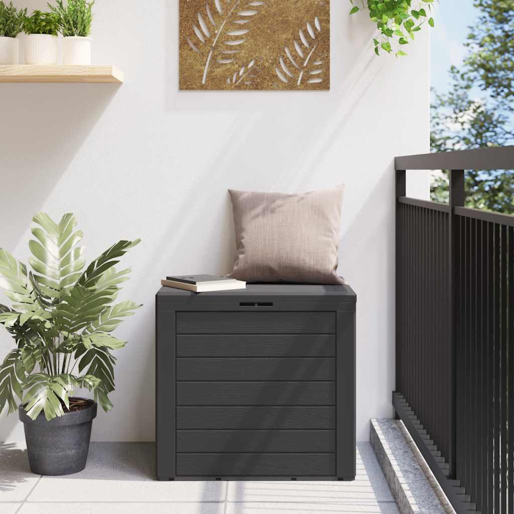 Zahradní úložný box antracitový 58,5 x 46 x 55 cm polypropylen