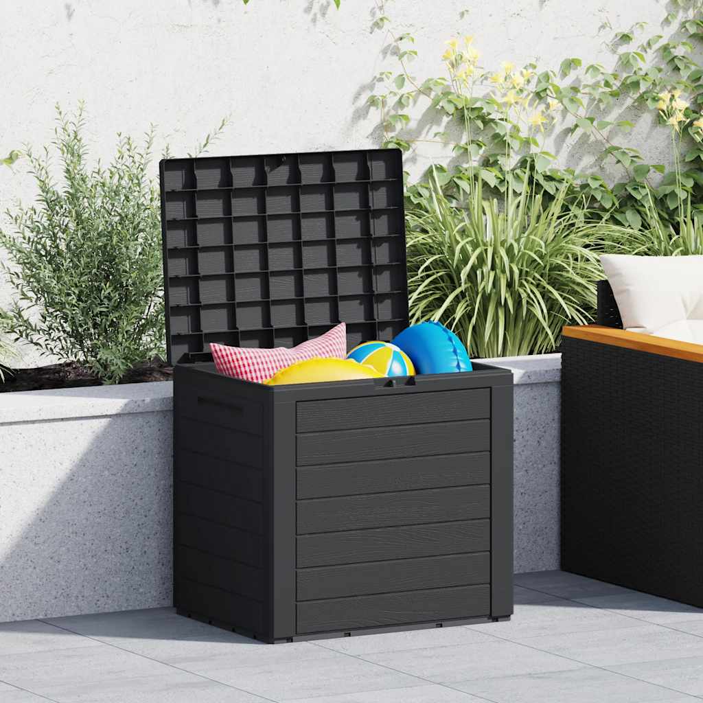 Zahradní úložný box antracitový 58,5 x 46 x 55 cm polypropylen