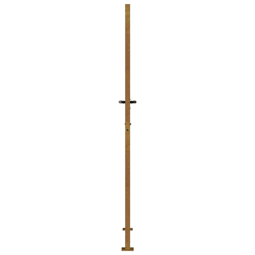 Zahradní branka 105 x 205 cm cortenová ocel design stromu