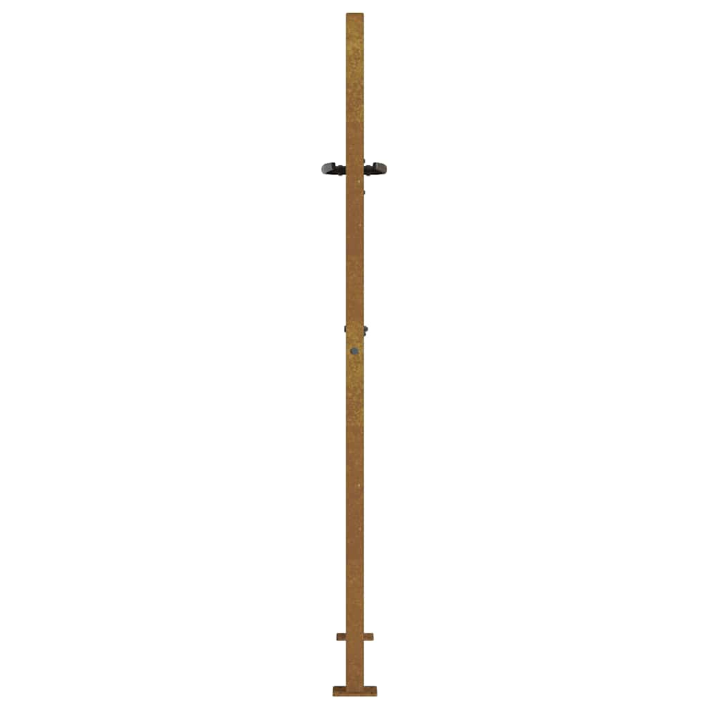 Zahradní branka 105 x 155 cm cortenová ocel Bambus