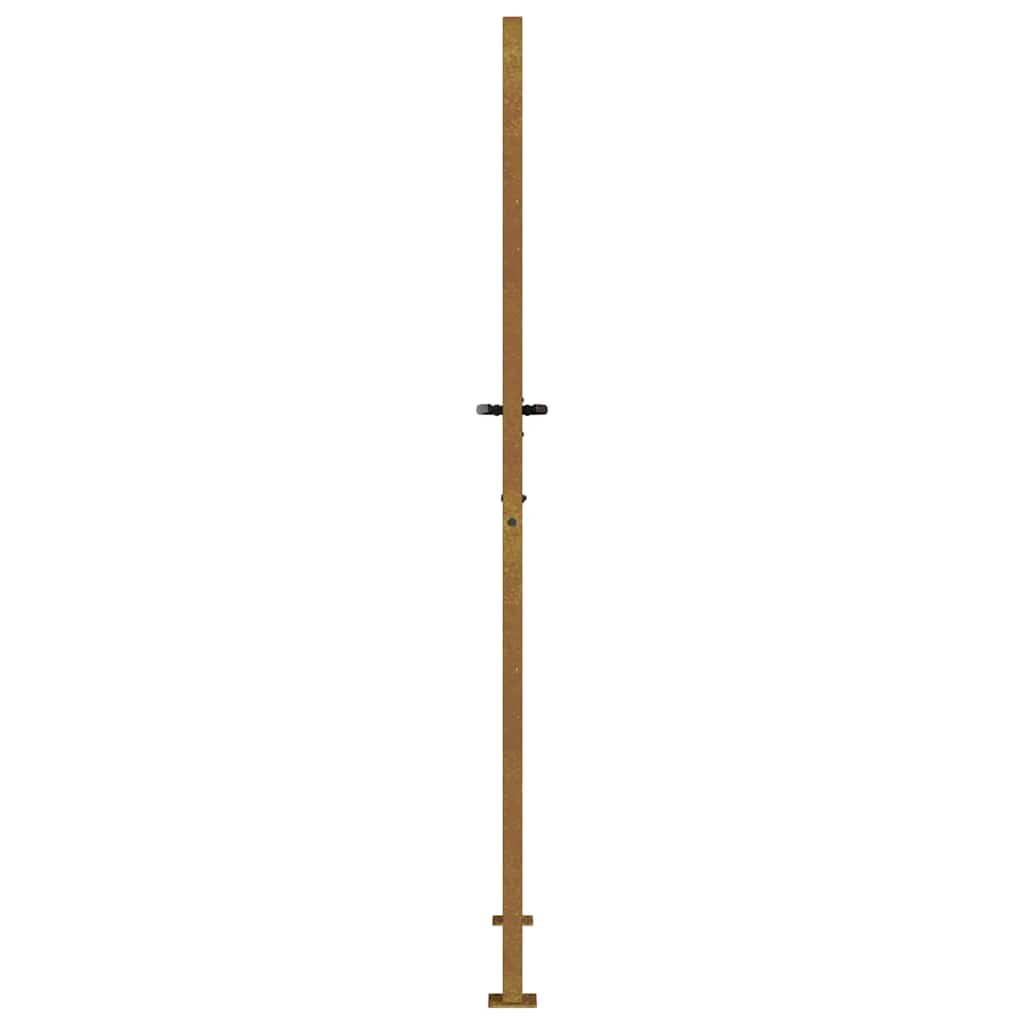 Zahradní branka 105 x 205 cm cortenová ocel Bambus
