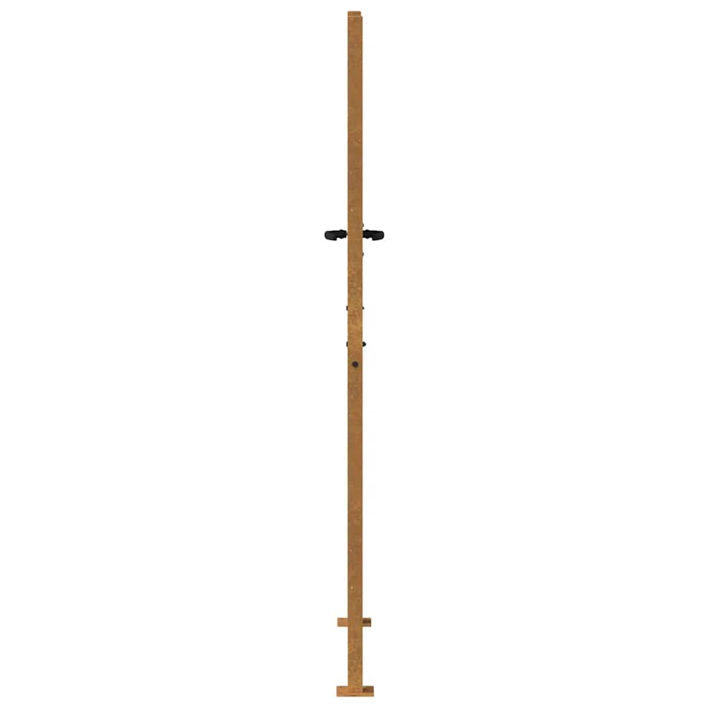 Zahradní branka 105 x 205 cm cortenová ocel Bambus