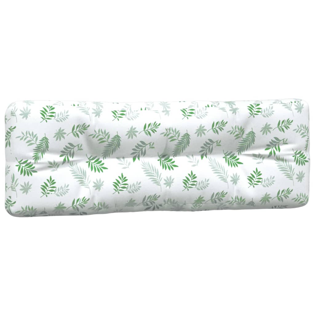 Podušky na palety 5 ks vzor listů textil