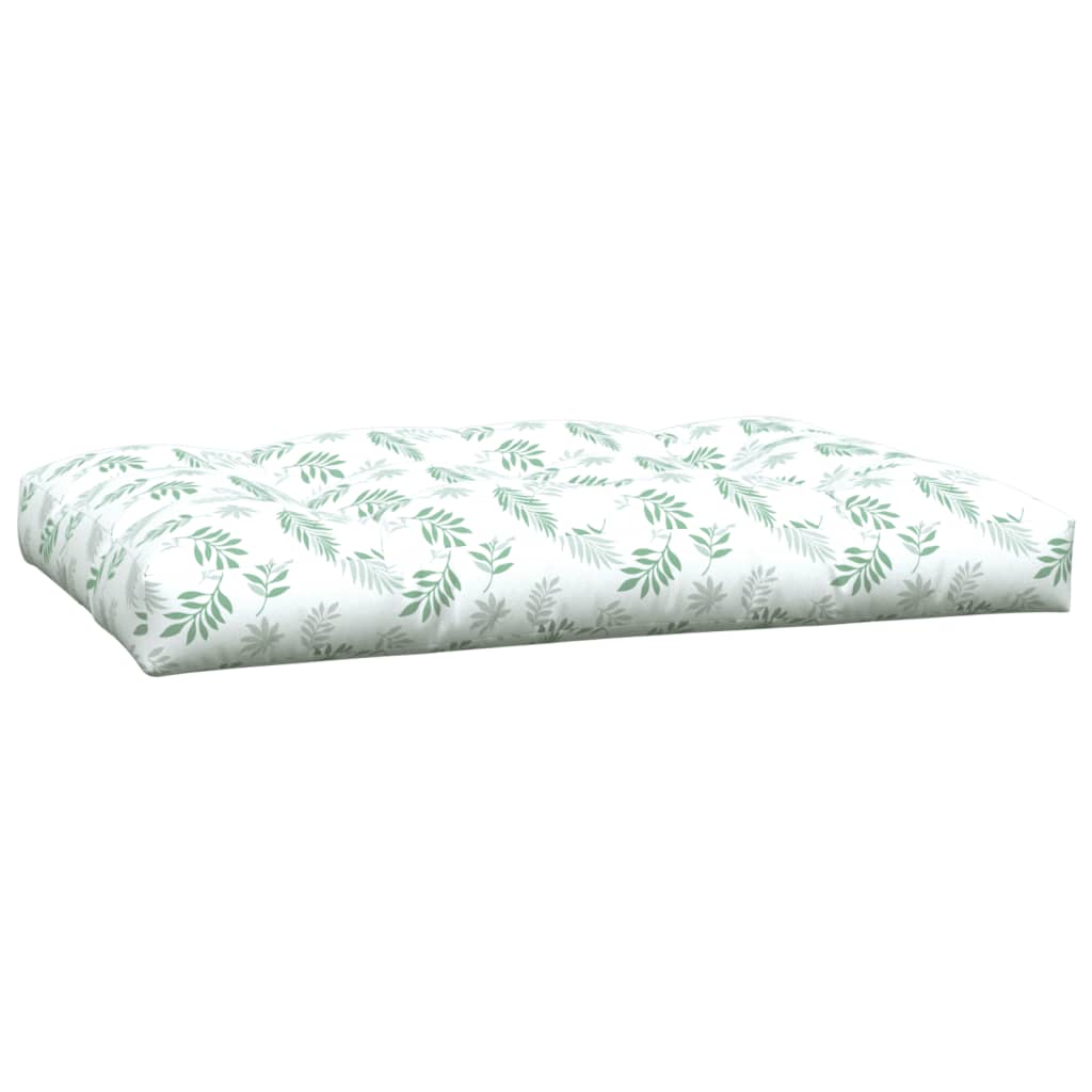 Podušky na palety 5 ks vzor listů textil