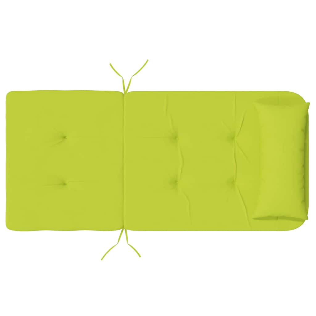 Polštář na židli 2 pcs Jasně zelená 58 x 77 x 4.5 cm