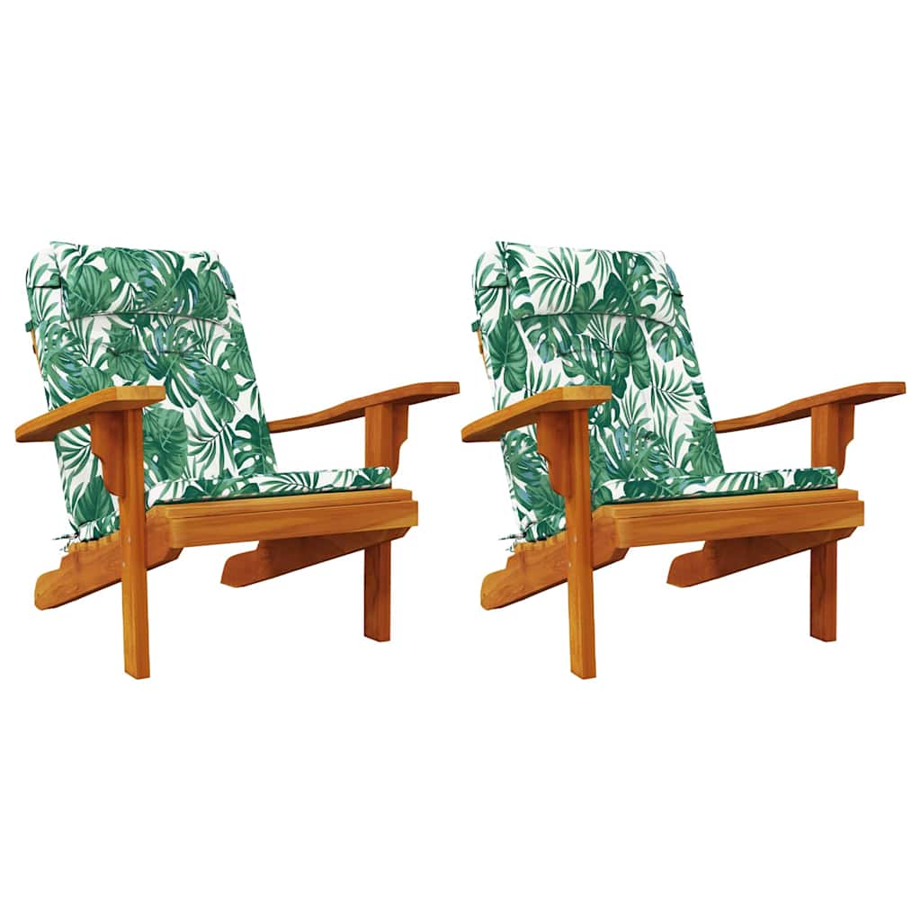 Polštář na židli 2 pcs Zelená 58 x 77 x 4.5 cm Oxfordská látka
