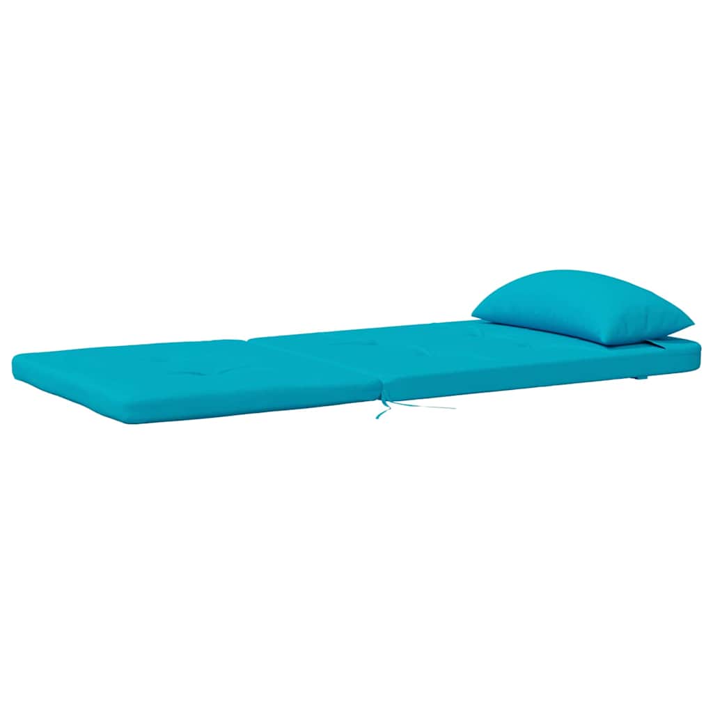 Polštář na židli s polštářem 2 pcs Tyrkysová 58 x 77 x 4.5 cm