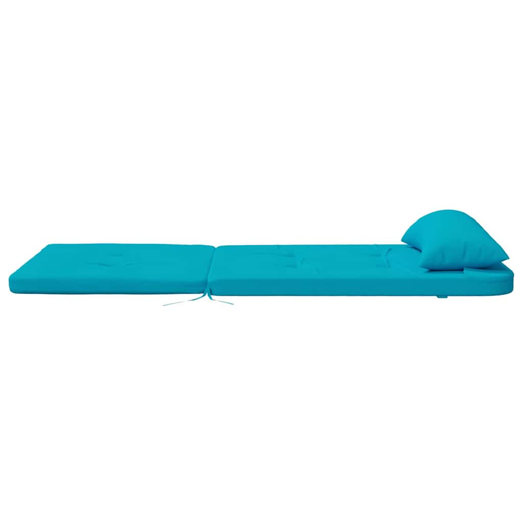 Polštář na židli s polštářem 2 pcs Tyrkysová 58 x 77 x 4.5 cm