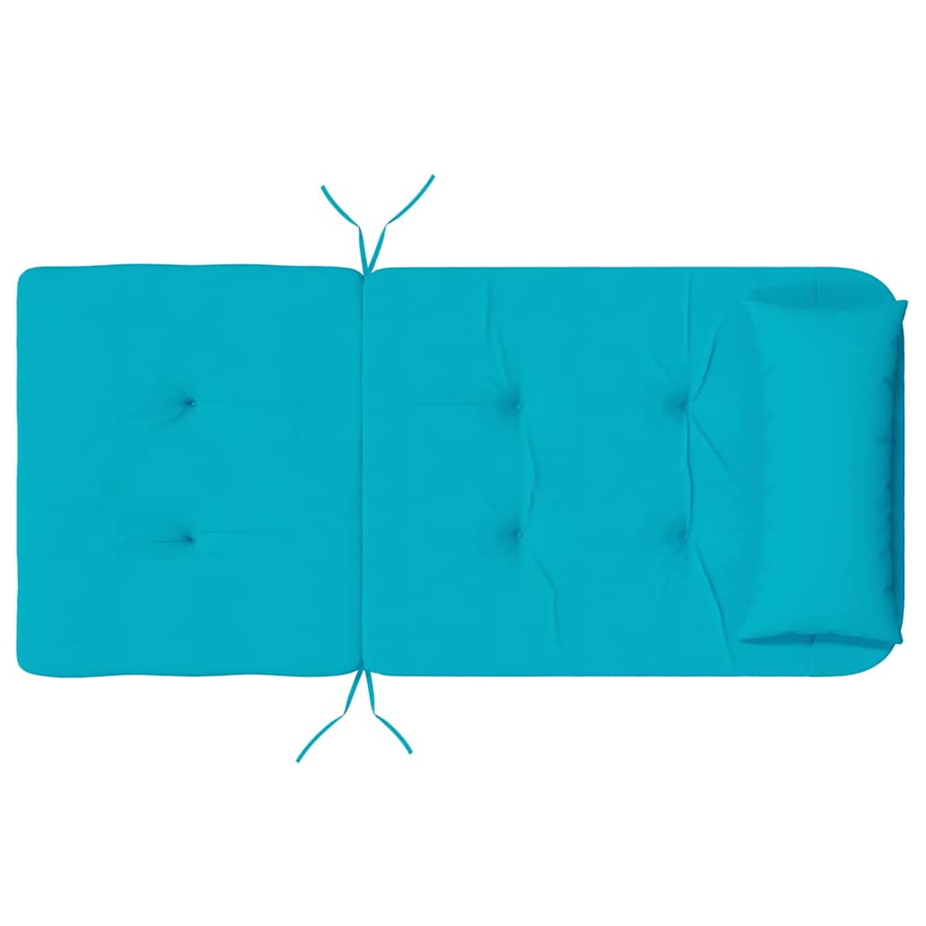 Polštář na židli s polštářem 2 pcs Tyrkysová 58 x 77 x 4.5 cm