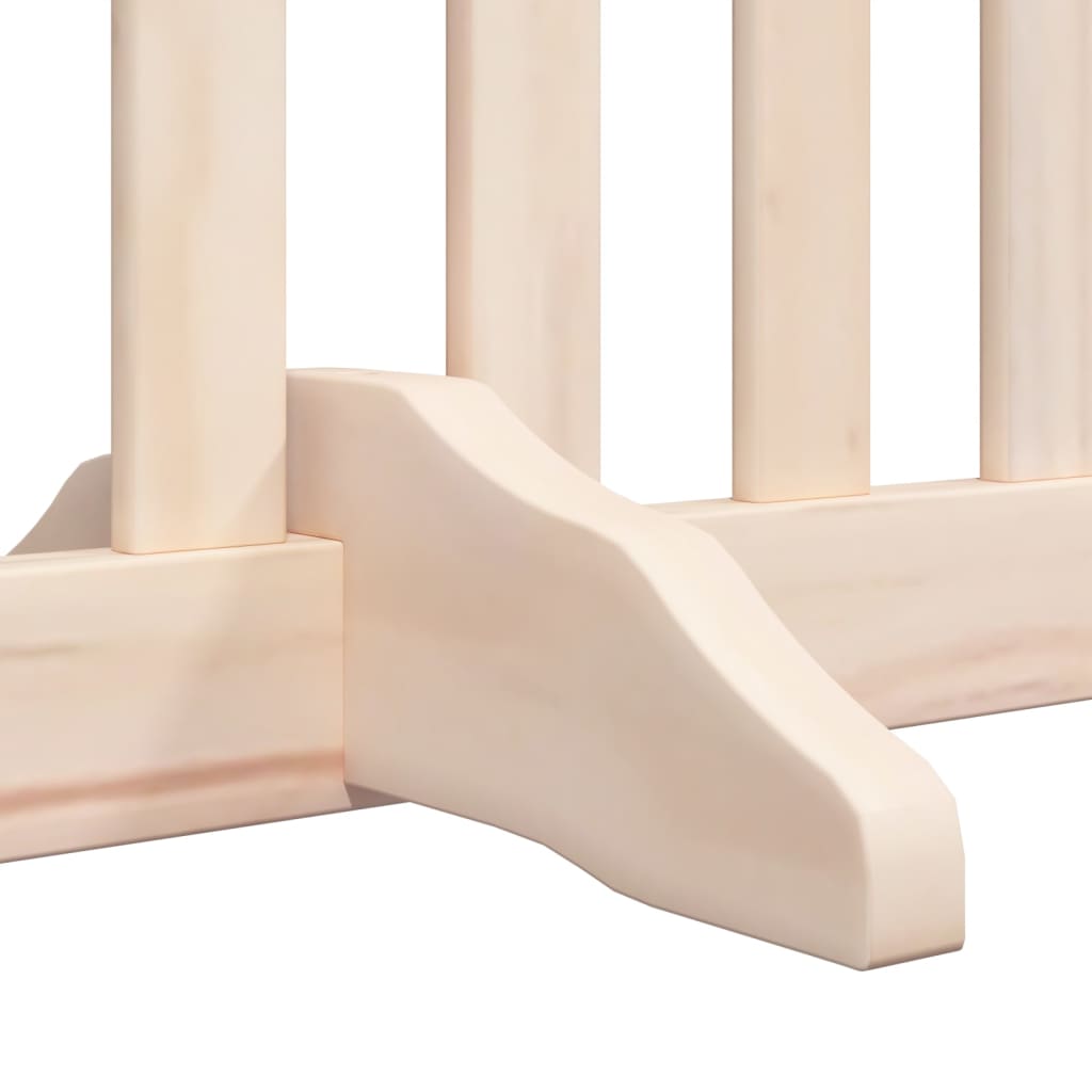 Zábrana pro psy s dvířky skládací 4 panely 320cm topolové dřevo