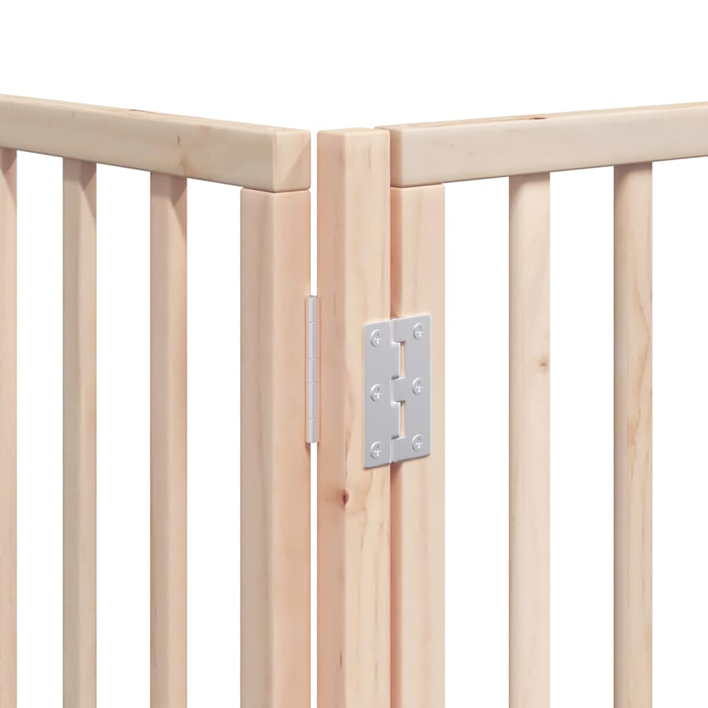Zábrana pro psy s dvířky skládací 10 panelů 800 cm topol
