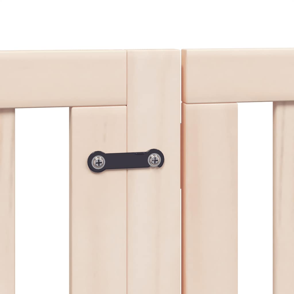 Zábrana pro psy s dvířky skládací 9 panelů 450 cm topol