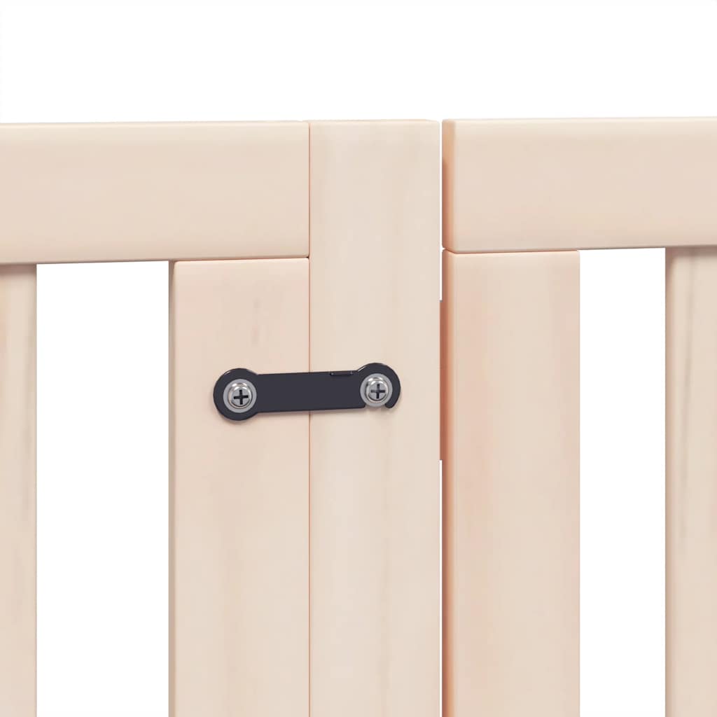 Zábrana pro psy s dvířky skládací 12 panelů 600 cm topol