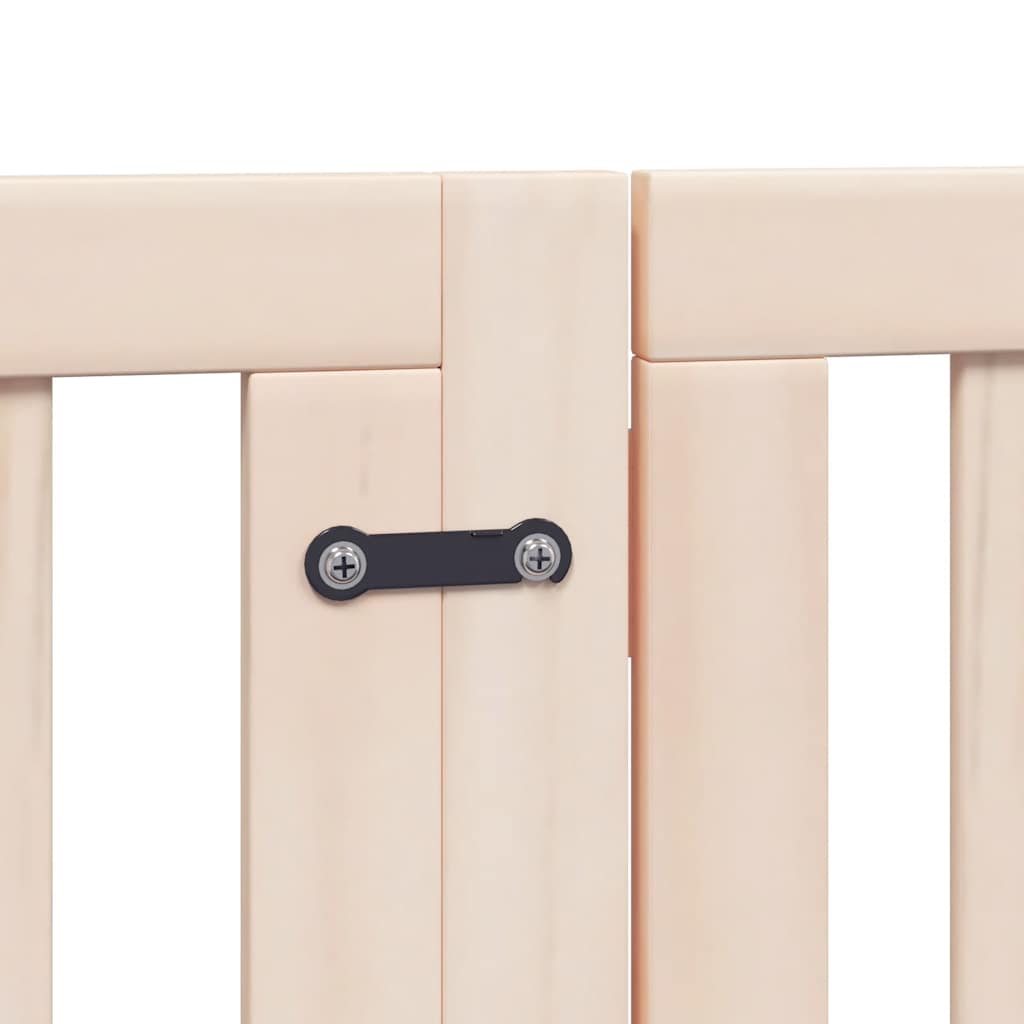 Zábrana pro psy s dvířky skládací 15 panelů 750 cm topol
