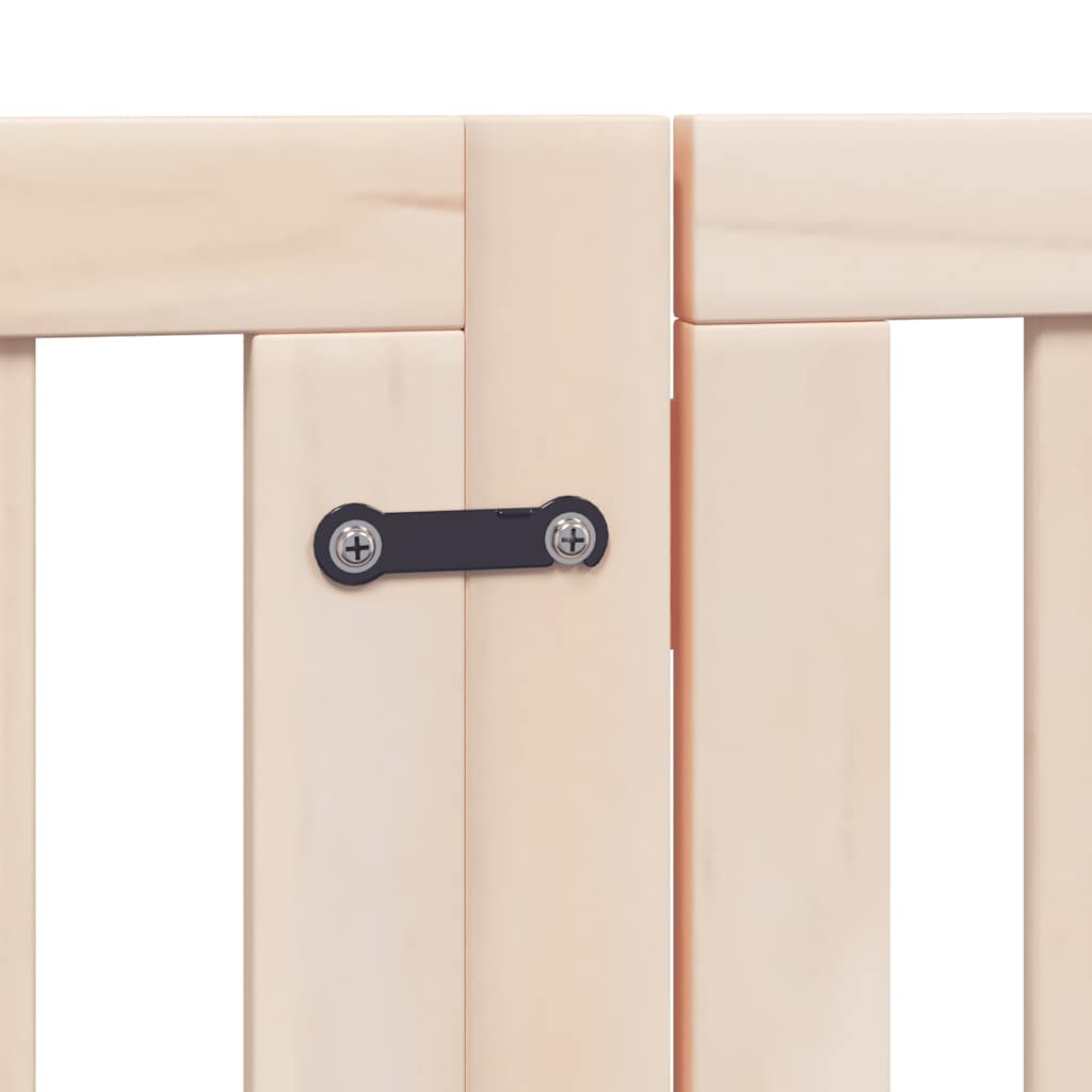 Zábrana pro psy s dvířky skládací 15 panelů 750 cm topol
