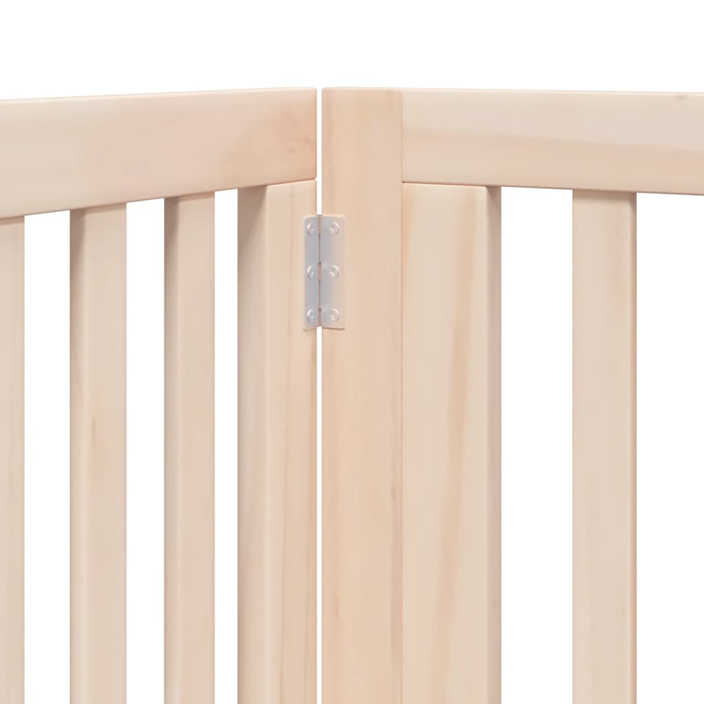 Zábrana pro psy s dvířky skládací 10 panelů 800 cm topol