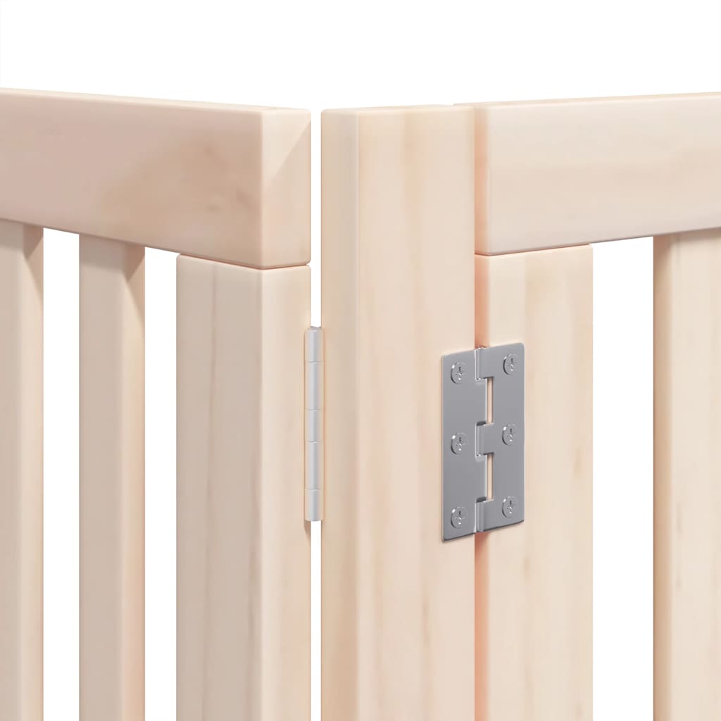 Zábrana pro psy s dvířky skládací 12 panelů 960 cm topol