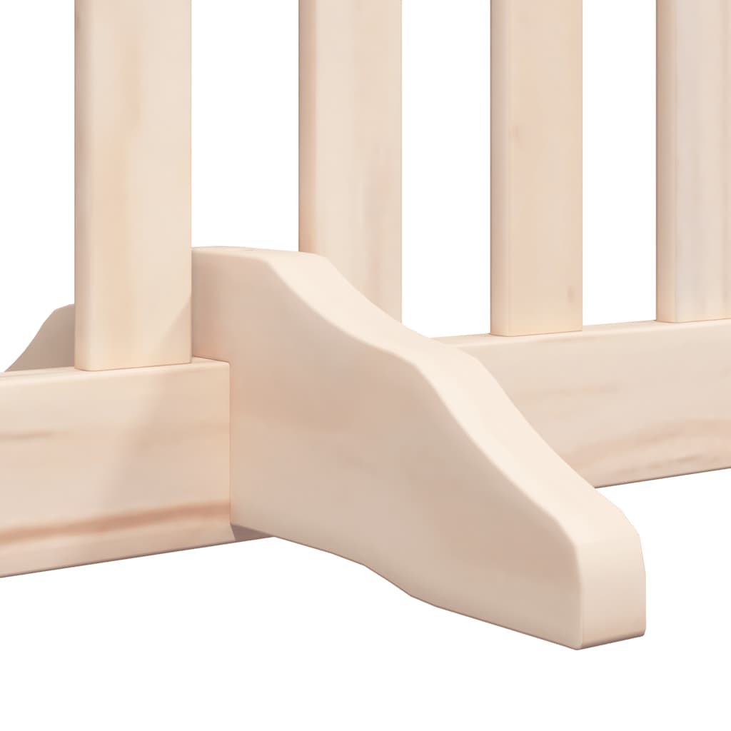 Zábrana pro psy s dvířky skládací 6 panelů 480 cm topol