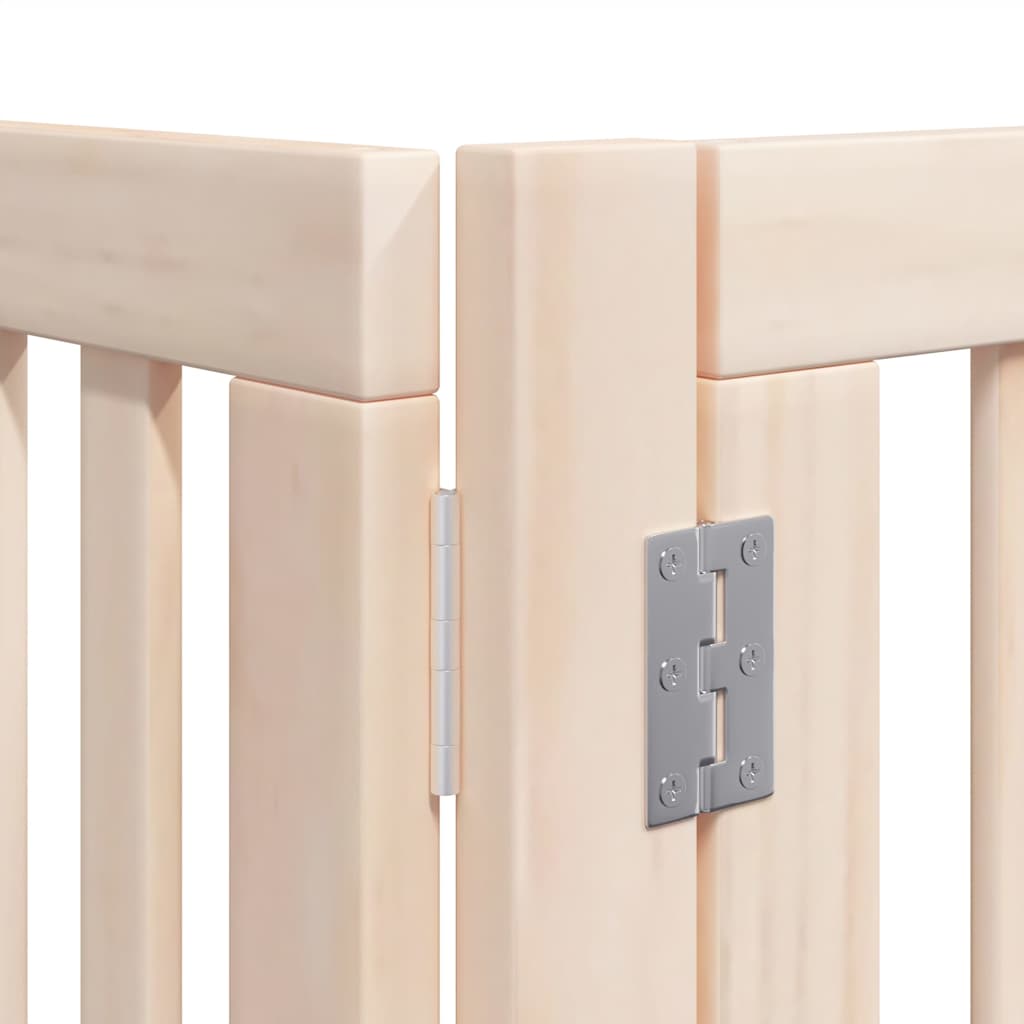 Zábrana pro psy s dvířky skládací 8 panelů 640 cm topol
