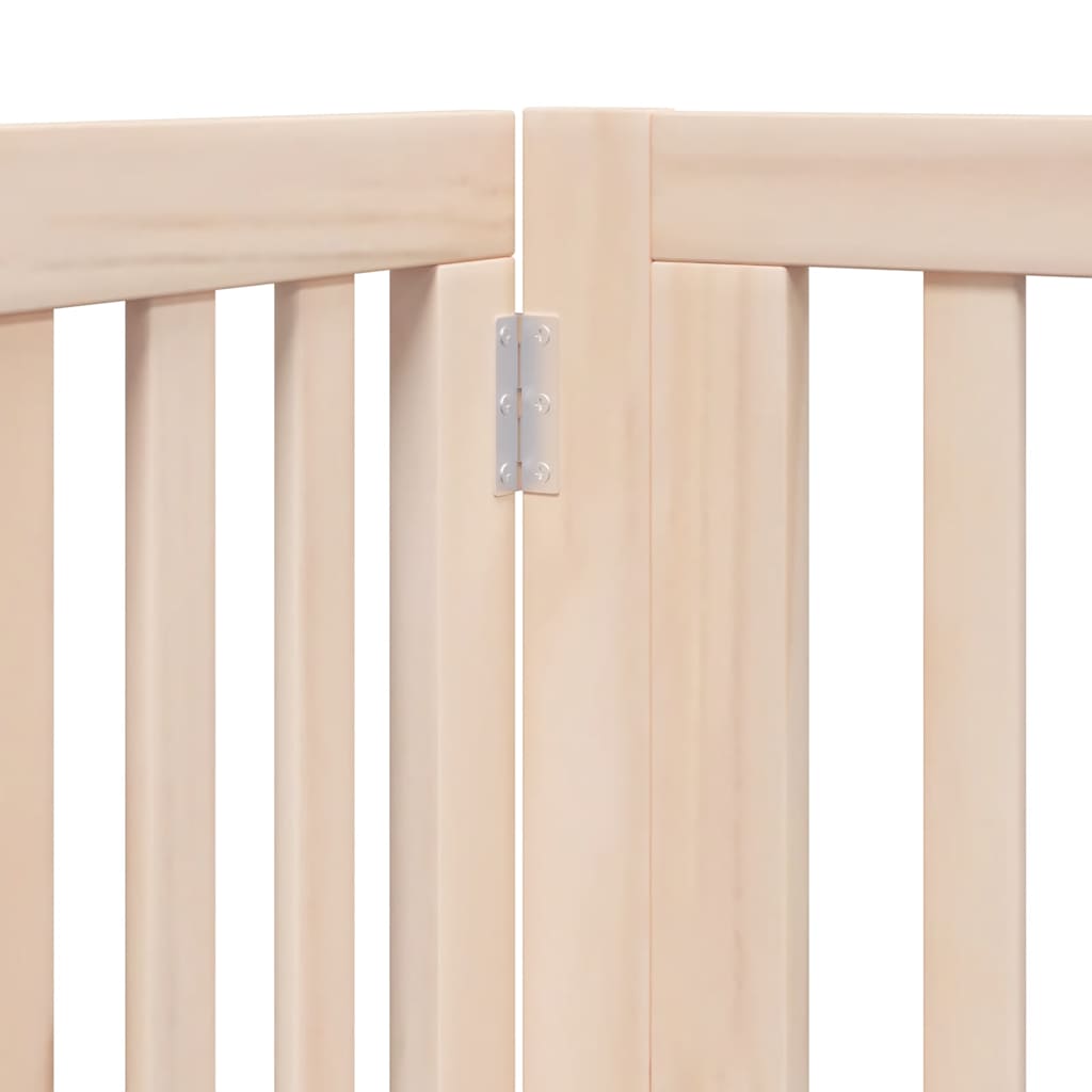 Zábrana pro psy s dvířky skládací 12 panelů 960 cm topol