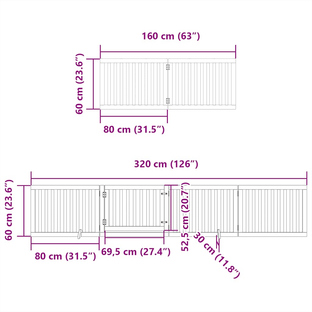 Zábrana pro psy s dvířky skládací 12 panelů černá 960 cm topol