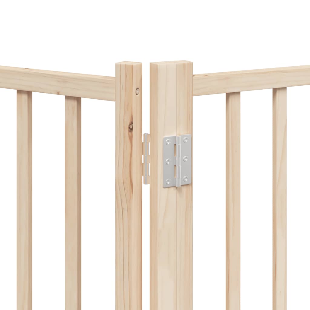Zábrana pro psy s dvířky skládací 10 panelů 800 cm topol
