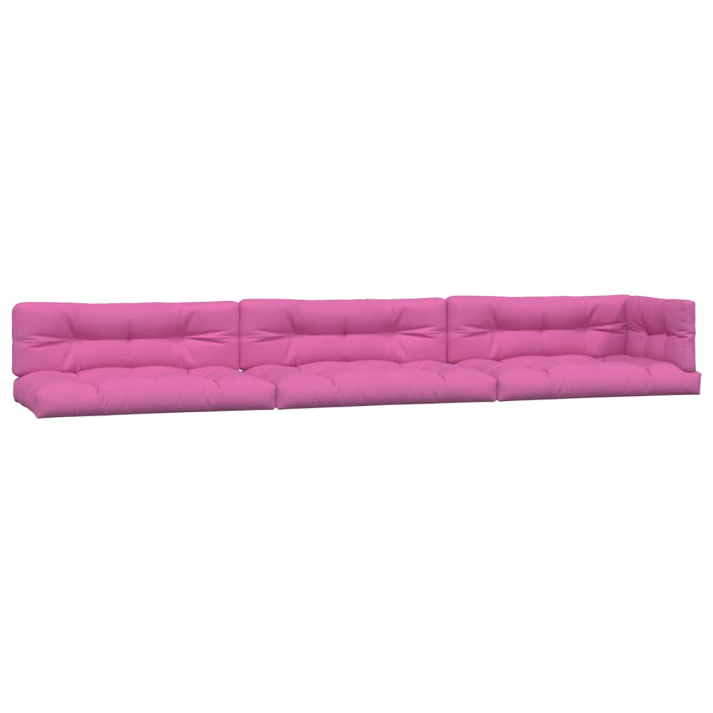 Podušky na palety 7 ks růžové textil