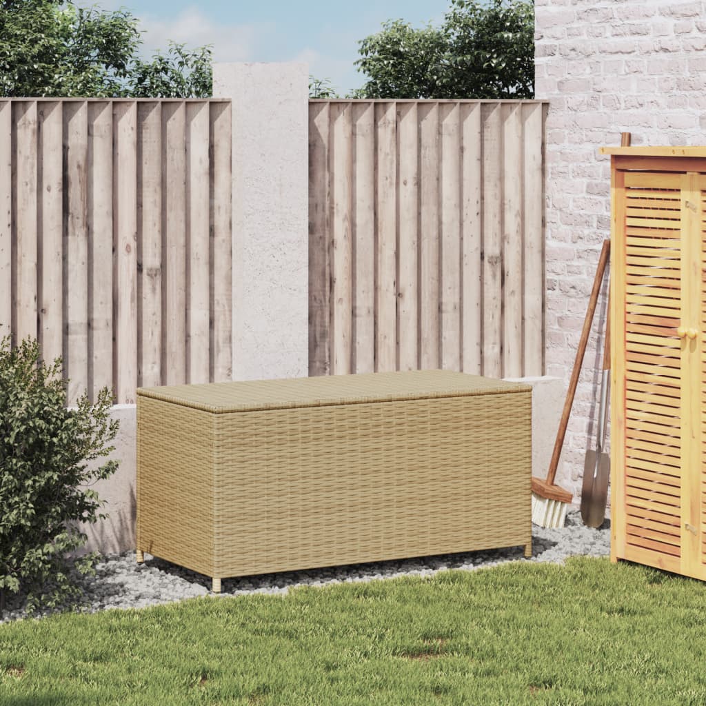 Zahradní úložný box mix béžové 190 l polyratan