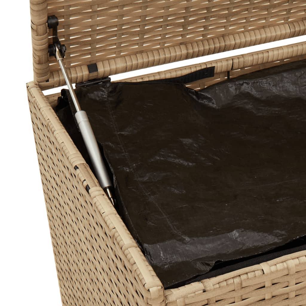 Zahradní úložný box mix béžové 190 l polyratan