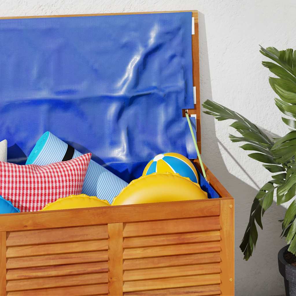 Zahradní úložný box s lamelami 113 x 50 x 56 cm masivní akácie