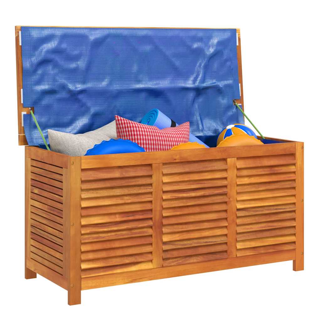 Zahradní úložný box s lamelami 113 x 50 x 56 cm masivní akácie