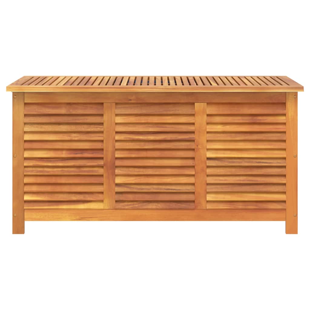 Zahradní úložný box s lamelami 113 x 50 x 56 cm masivní akácie