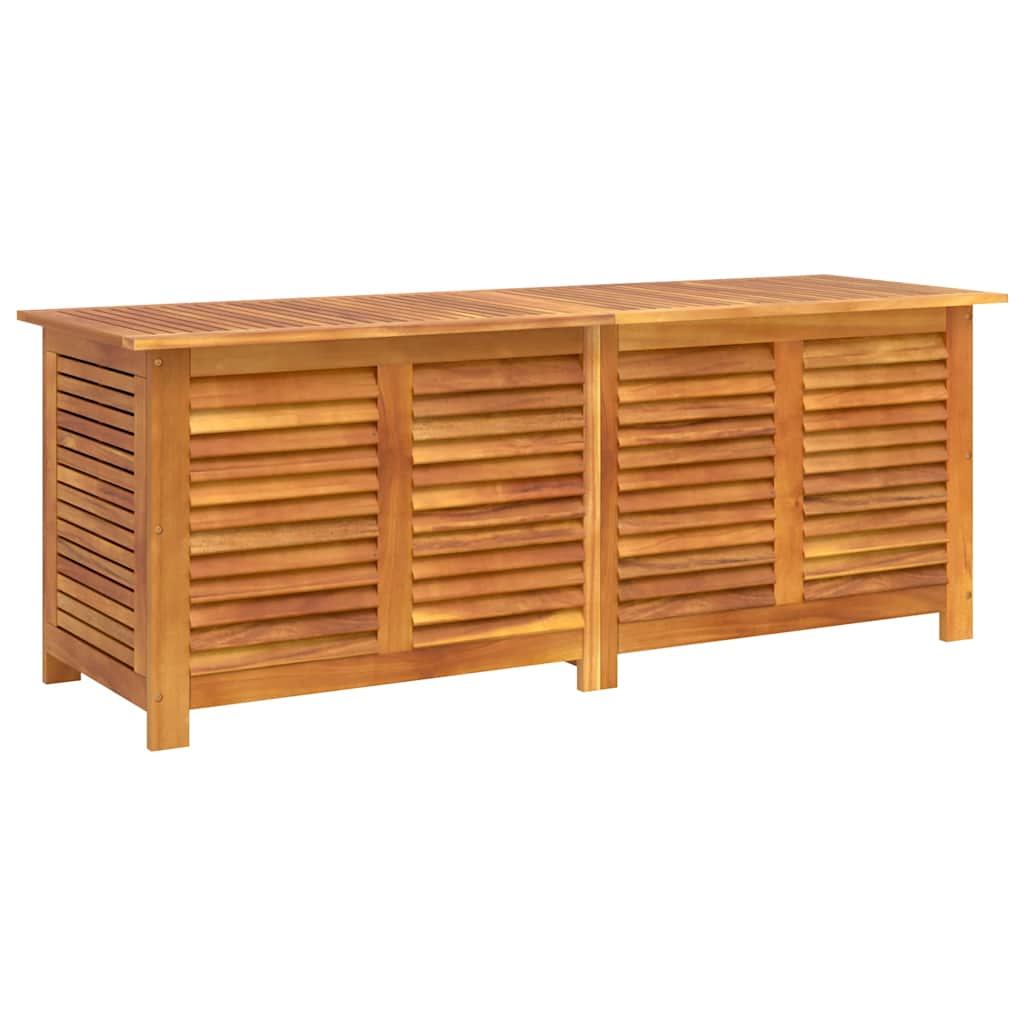 Zahradní úložný box s lamelami 150 x 50 x 56 cm masivní akácie