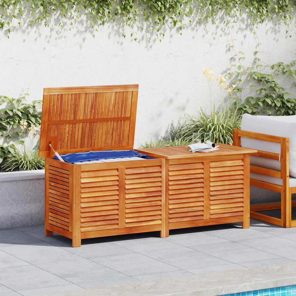 Zahradní úložný box s lamelami 150 x 50 x 56 cm masivní akácie