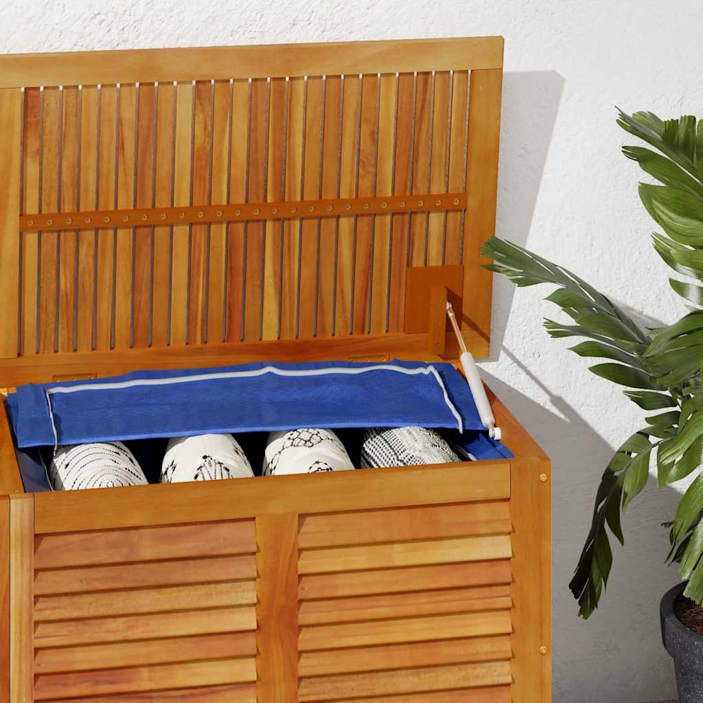 Zahradní úložný box s lamelami 150 x 50 x 56 cm masivní akácie