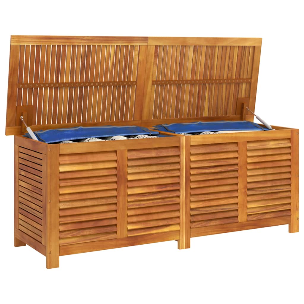 Zahradní úložný box s lamelami 150 x 50 x 56 cm masivní akácie