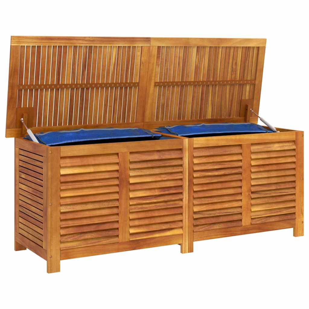 Zahradní úložný box s lamelami 150 x 50 x 56 cm masivní akácie