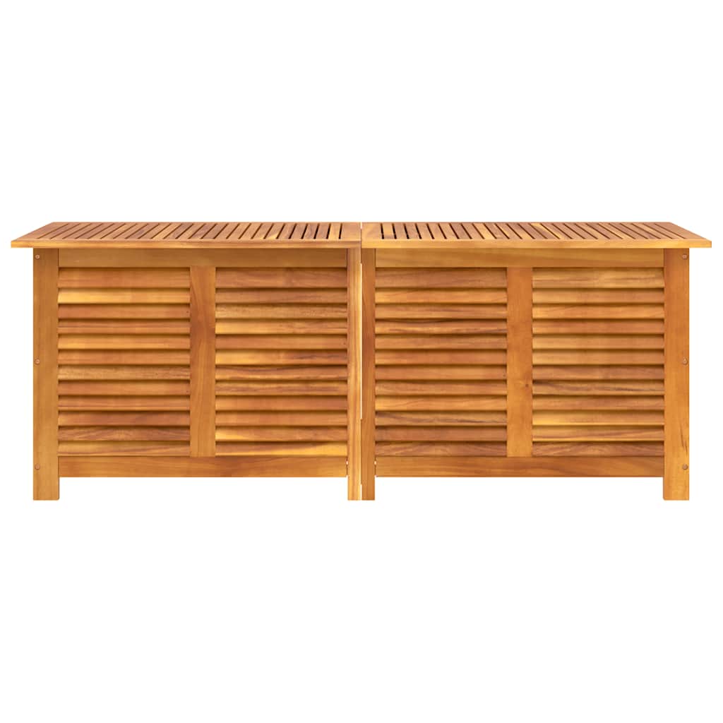 Zahradní úložný box s lamelami 150 x 50 x 56 cm masivní akácie