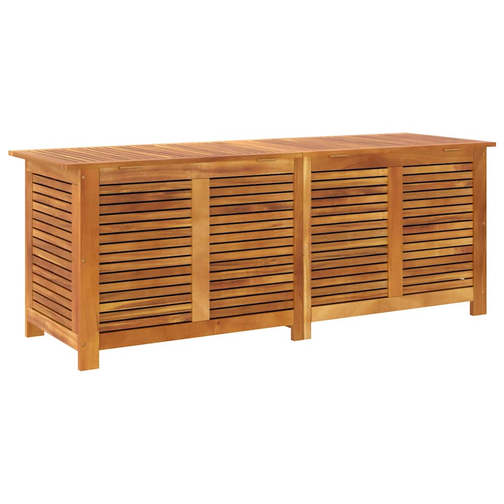 Zahradní úložný box s lamelami 150 x 50 x 56 cm masivní akácie
