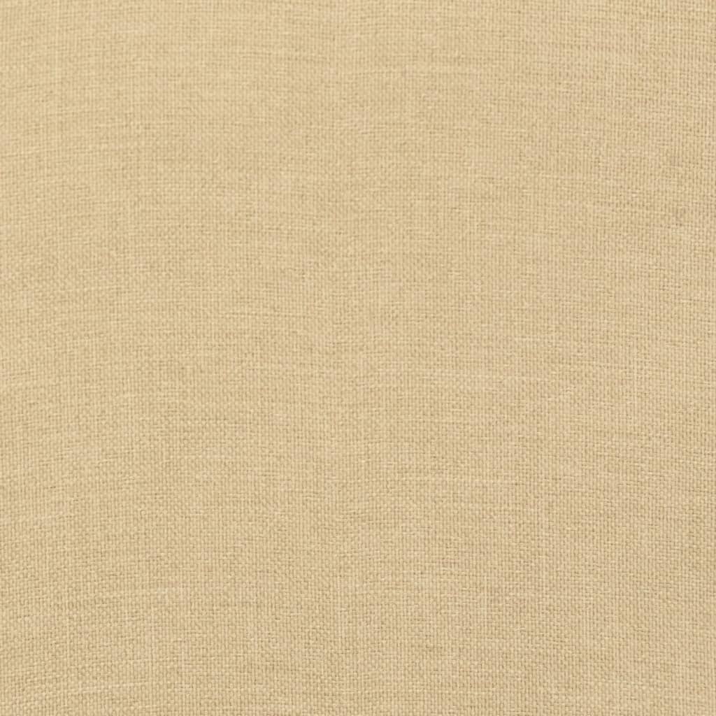 Podušky na židli vysoké opěradlo 6 ks béžová melanž 120x50x7 cm